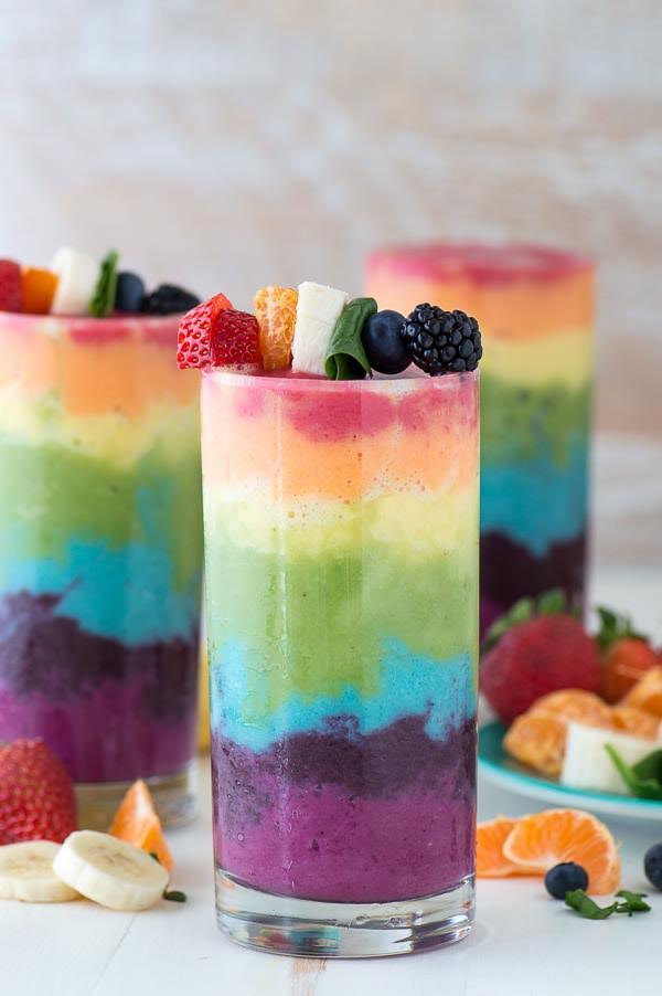 Rainbow Fruit Smoothie