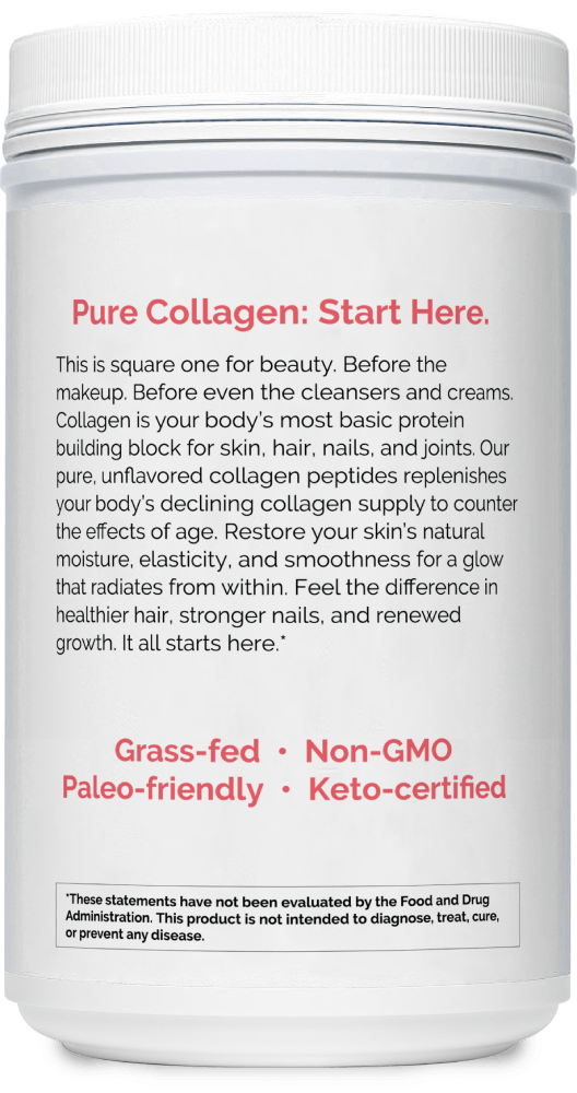 Pure Collagen Peptides Powder Container