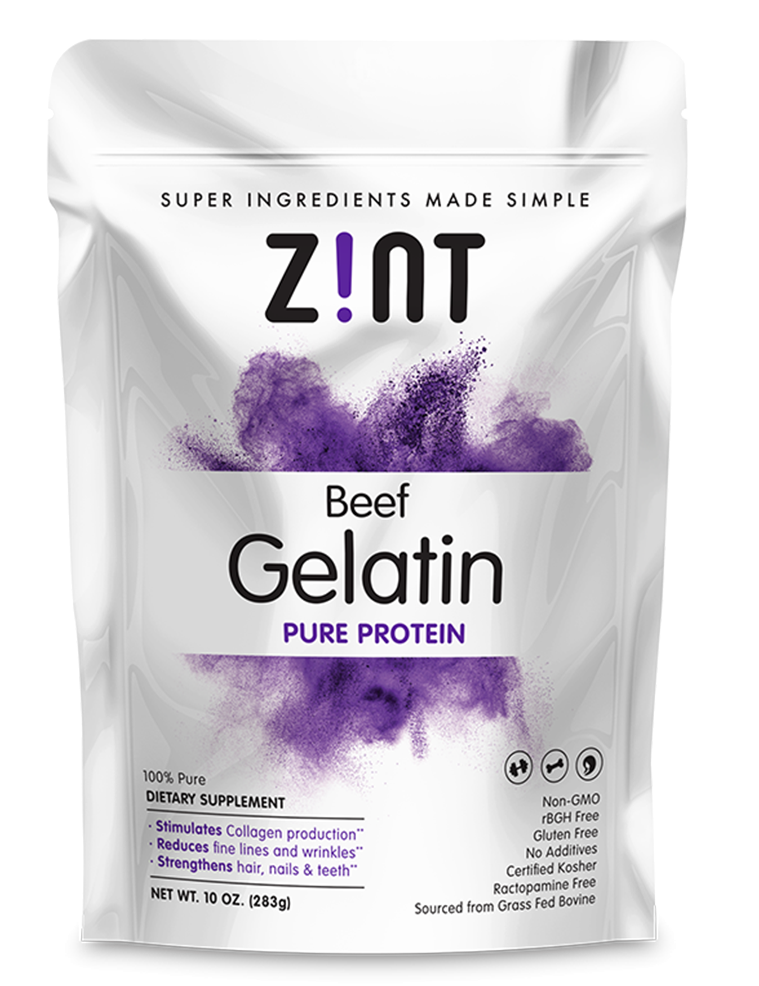 Beef Gelatin - ZINT Nutrition | Most natural, nutrient-rich ingredients
